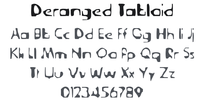 Deranged Tabloid Font