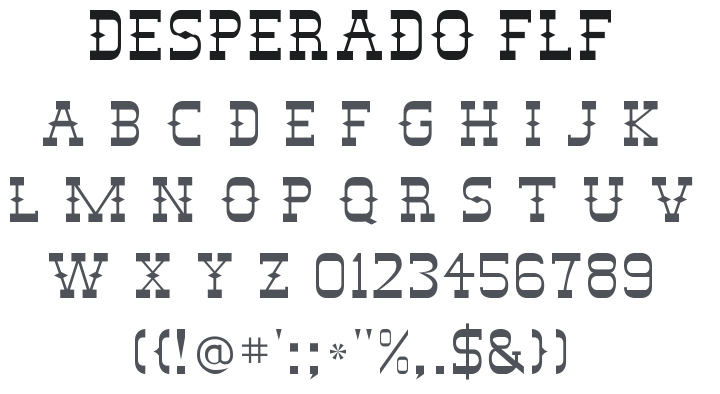 Desperado FLF Font