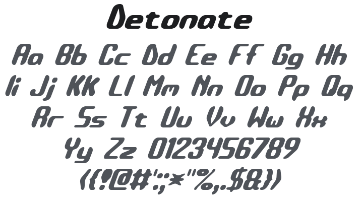 Detonate Font