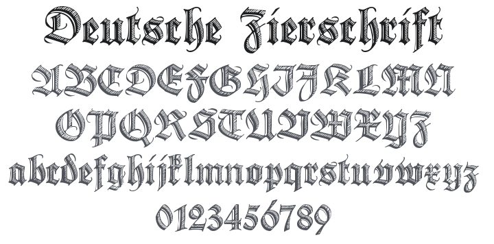 Deutsche Zierschrift Font