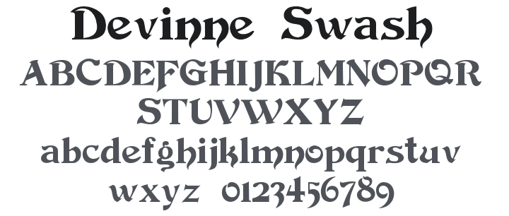 Devinne Swash Font Family