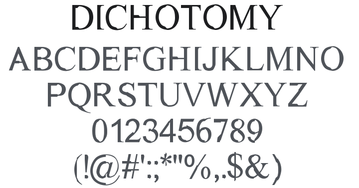 Dichotomy Font