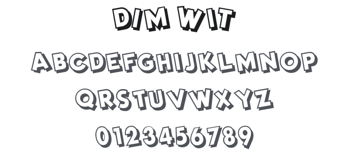 Dim Wit Font Family
