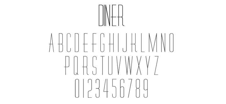 Diner Font Family