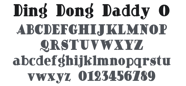 Ding-Dong Daddy O Font