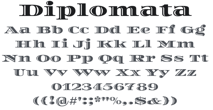 Diplomata Font Family
