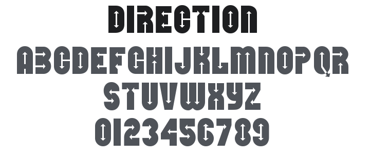 Direction Font