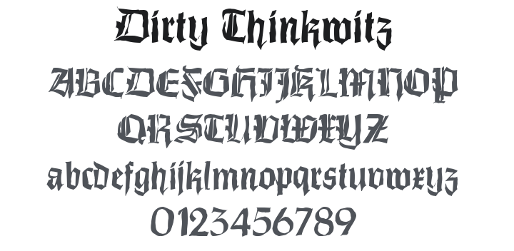Dirty Thinkwitz Font
