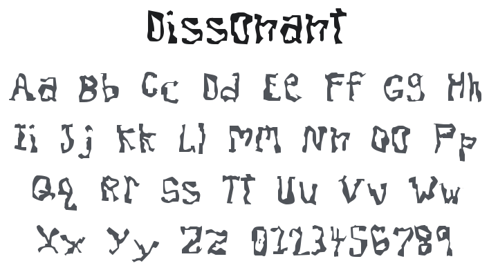 Dissonant Font