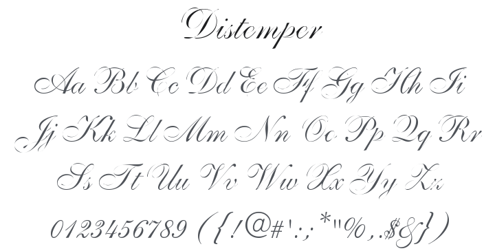 Distemper Font