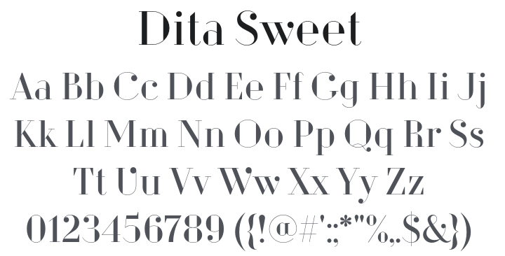 Dita Sweet Font