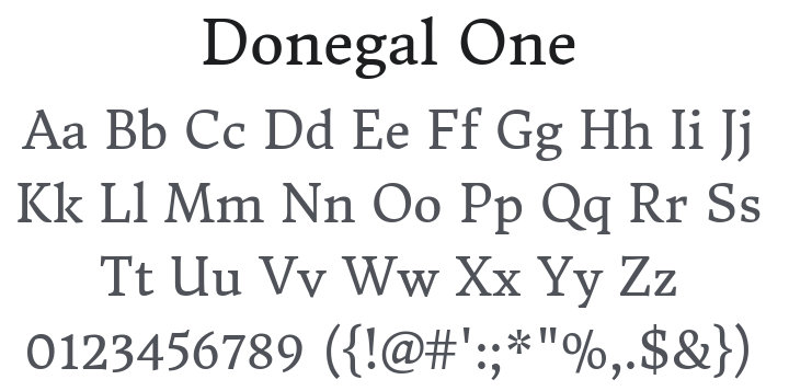 Donegal One Font