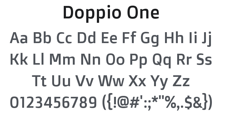 Doppio One Font