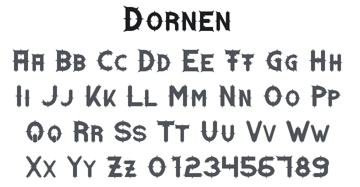 Dornen Font