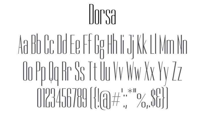 Dorsa Font