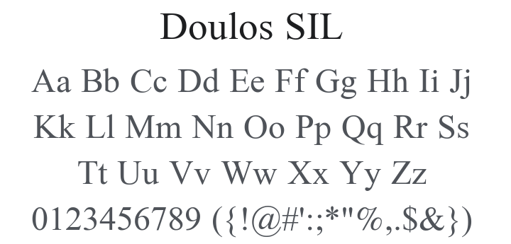 Doulos SIL Font