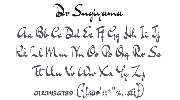 Dr Sugiyama Font