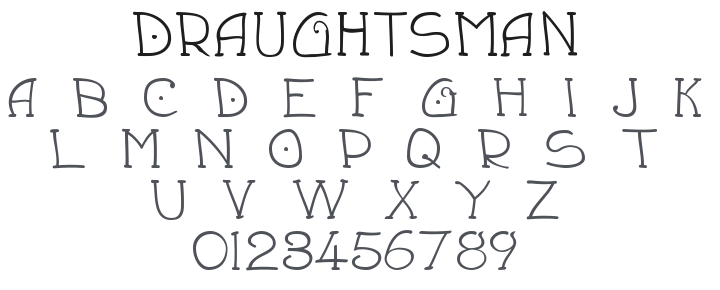 Draughtsman Font Family