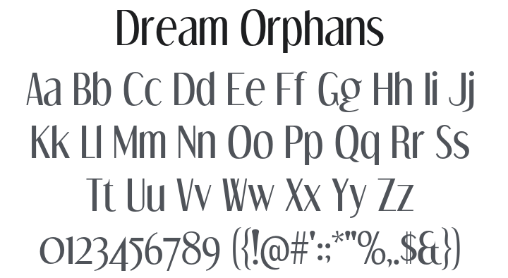 Dream Orphans Font Family