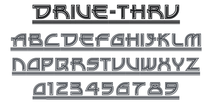 Drive-Thru Font
