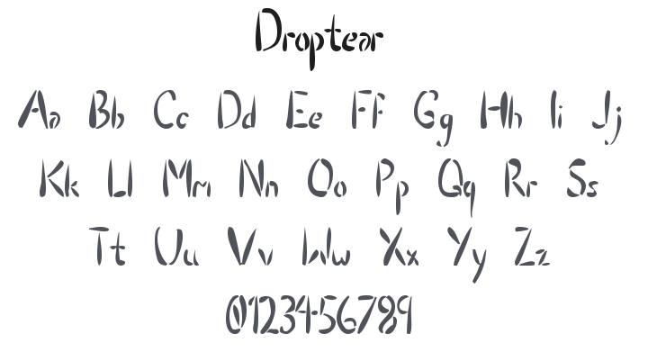 Droptear Font