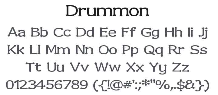 Drummon Font Family
