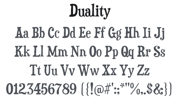 Duality Font