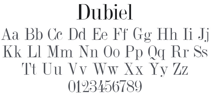 Dubiel Font Family