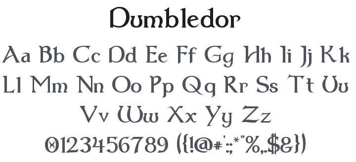 Dumbledor Font Family