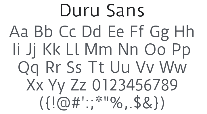 Duru Sans Font