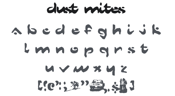 Dust Mites Font