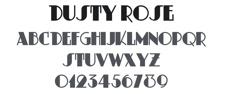 Dusty Rose Font