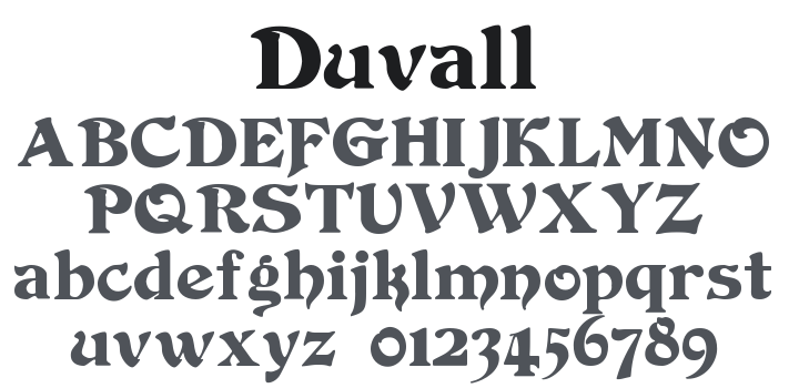 Duvall Font Family