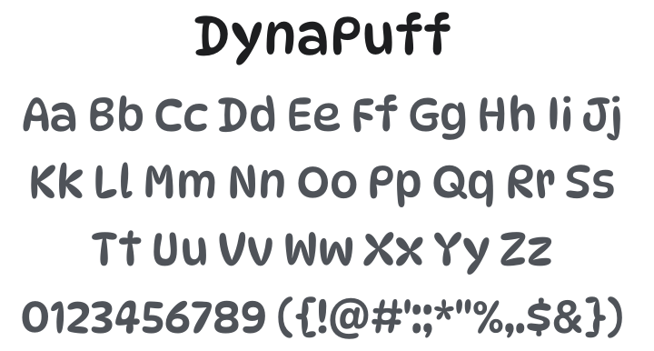 DynaPuff Font Family