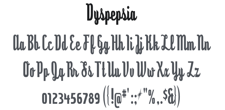 Dyspepsia Font