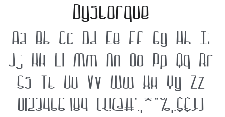 Dystorque Font