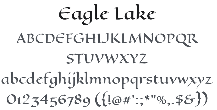 Eagle Lake Font