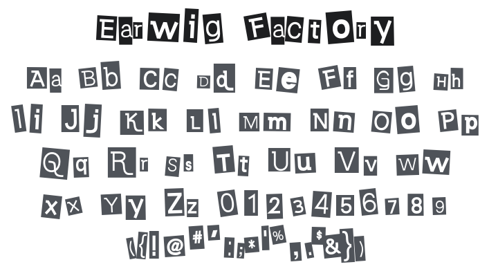 Earwig Factory Font