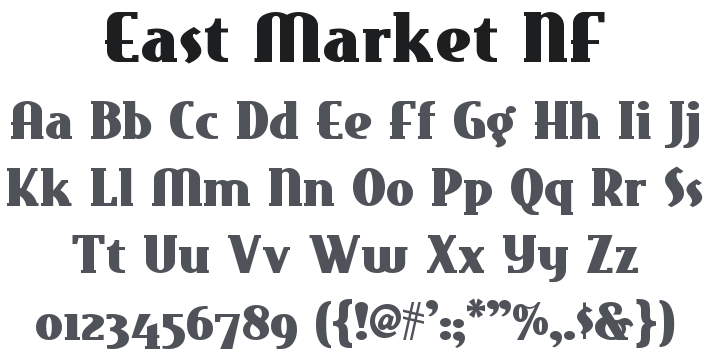 East Market NF Font Family