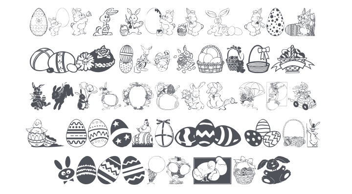 Easter art Font