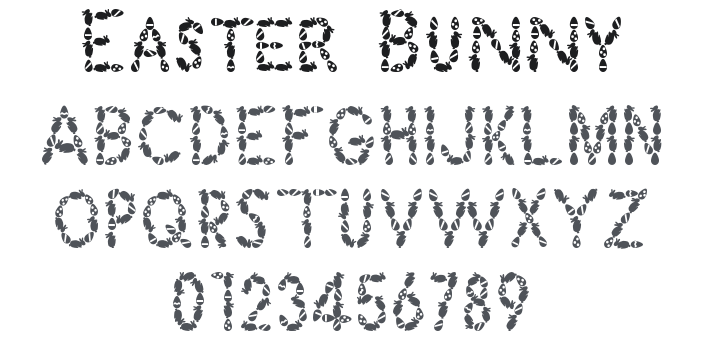 Easter Bunny Font