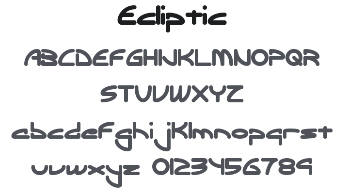 Ecliptic Font