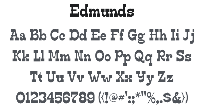 Edmunds Font Family