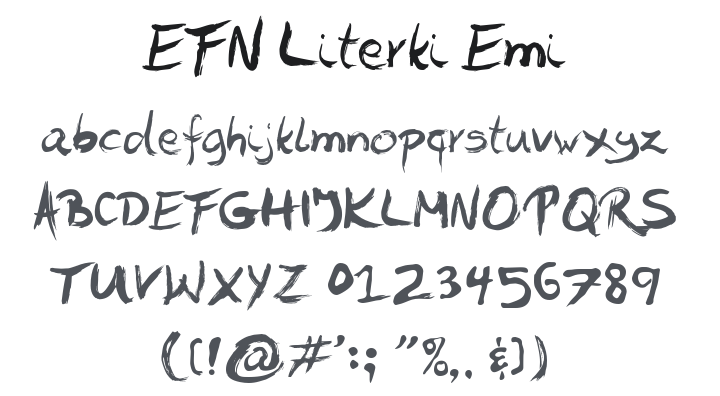 EFN Literki Emi Font