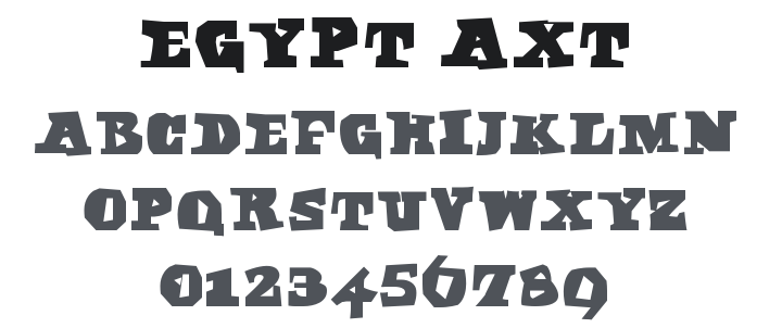 Egypt Axt Font