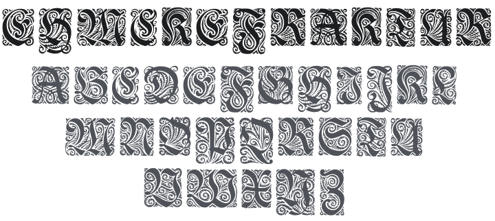 Ehmcke Fraktur Initialen Font