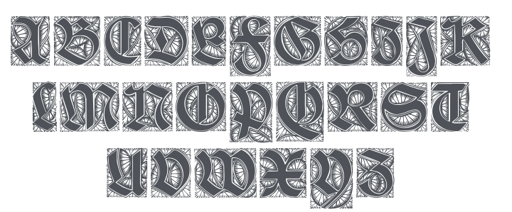 Ehmcke Schwabacher Initialen Font