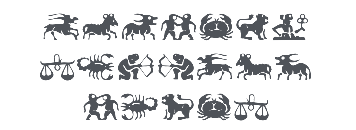Eileens Zodiac Font Family