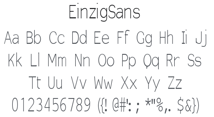 EinzigSans Font