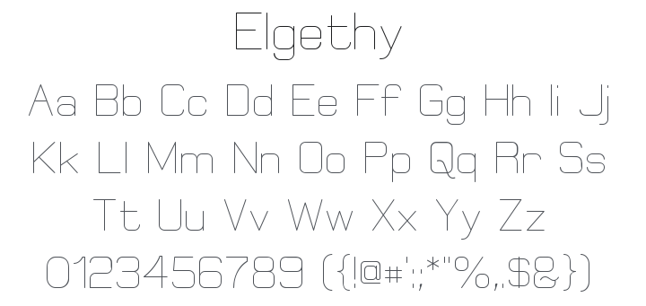 Elgethy Font Family